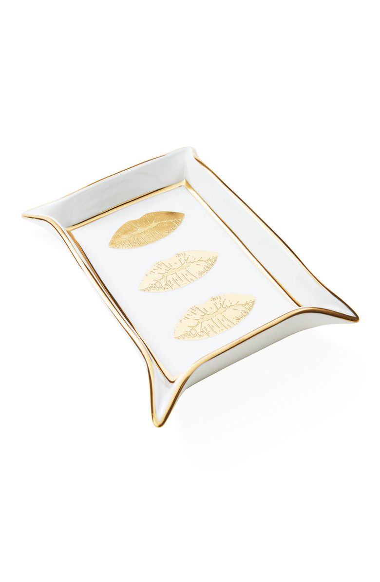 Jonathan Adler Lips Valet Tray, Alternate, color,