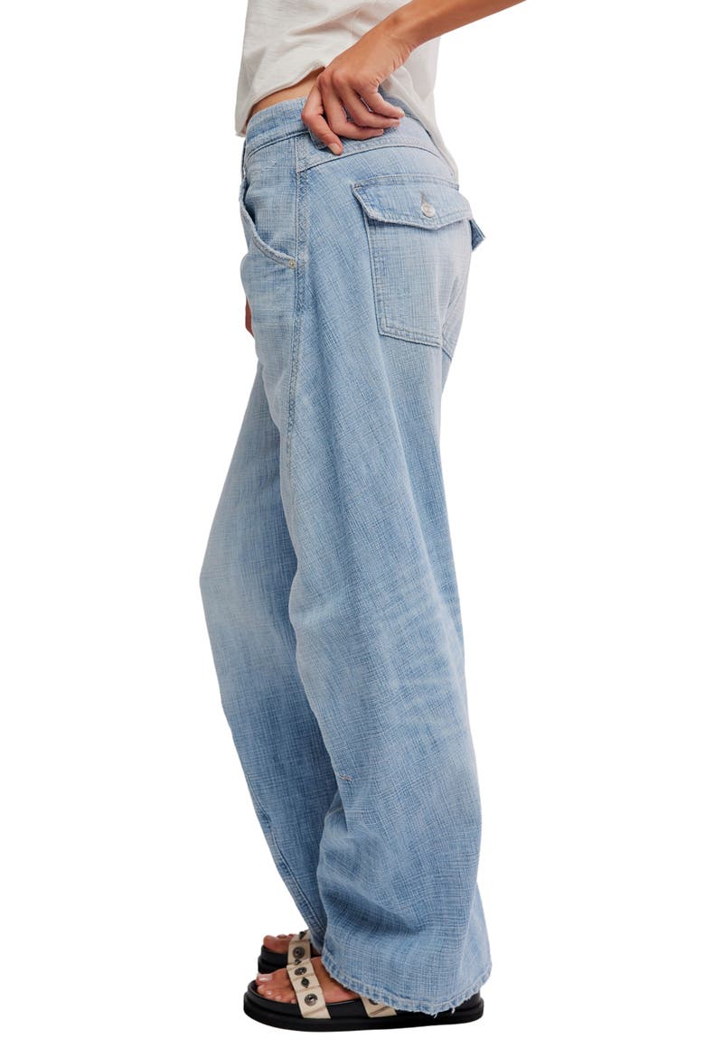 Highland Low Rise Barrel Jeans, Alternate, color, ART SCHOOL