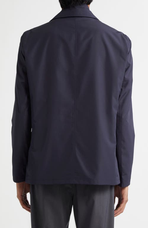 Herno Byron Blazer With Removable Bib In Blue