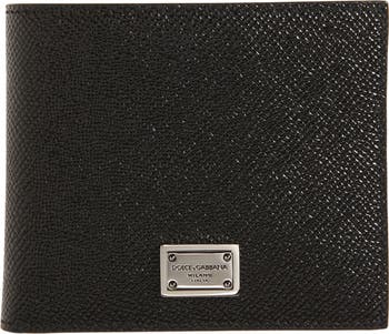Dolce&Gabbana Logo Plaque Leather Bifold Wallet | Nordstrom