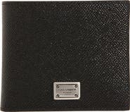 関税・送料込み【DOLCE & GABBANA】ロゴウォレット Dolce&Gabbana Logo Plaque Leather Bifold Wallet | Nordstrom