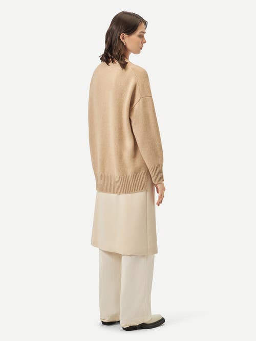 Gobi Mongolian Cashmere Loose-fit Cashmere Sweater In Beige
