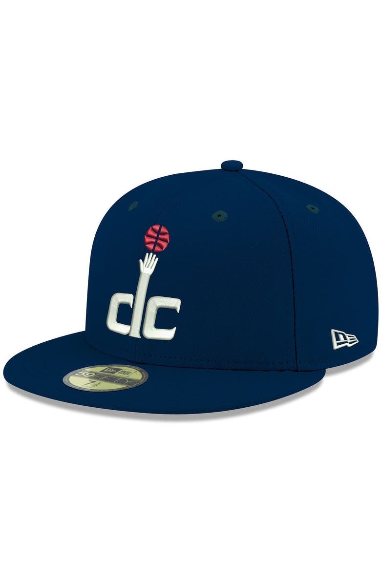 New Era Men's New Era Navy Washington Wizards Official Team Color 59FIFTY Fitted Hat, Main, color, Navy