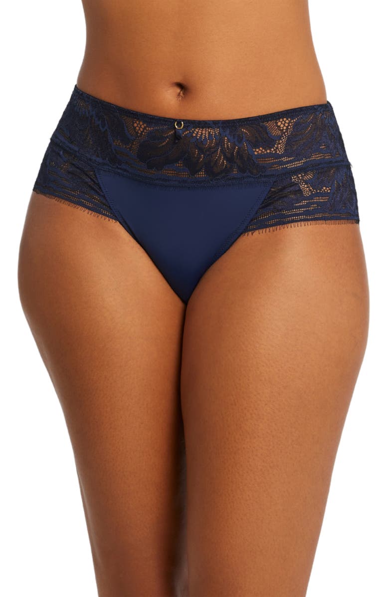 Montelle Intimates Botanical High Waist Briefs, Main, color, 