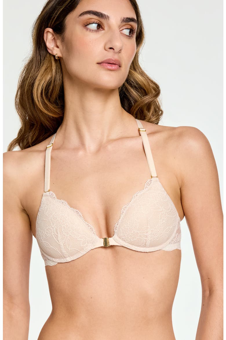 Lace Racerback Lift Up Bra, Alternate, color, Sand