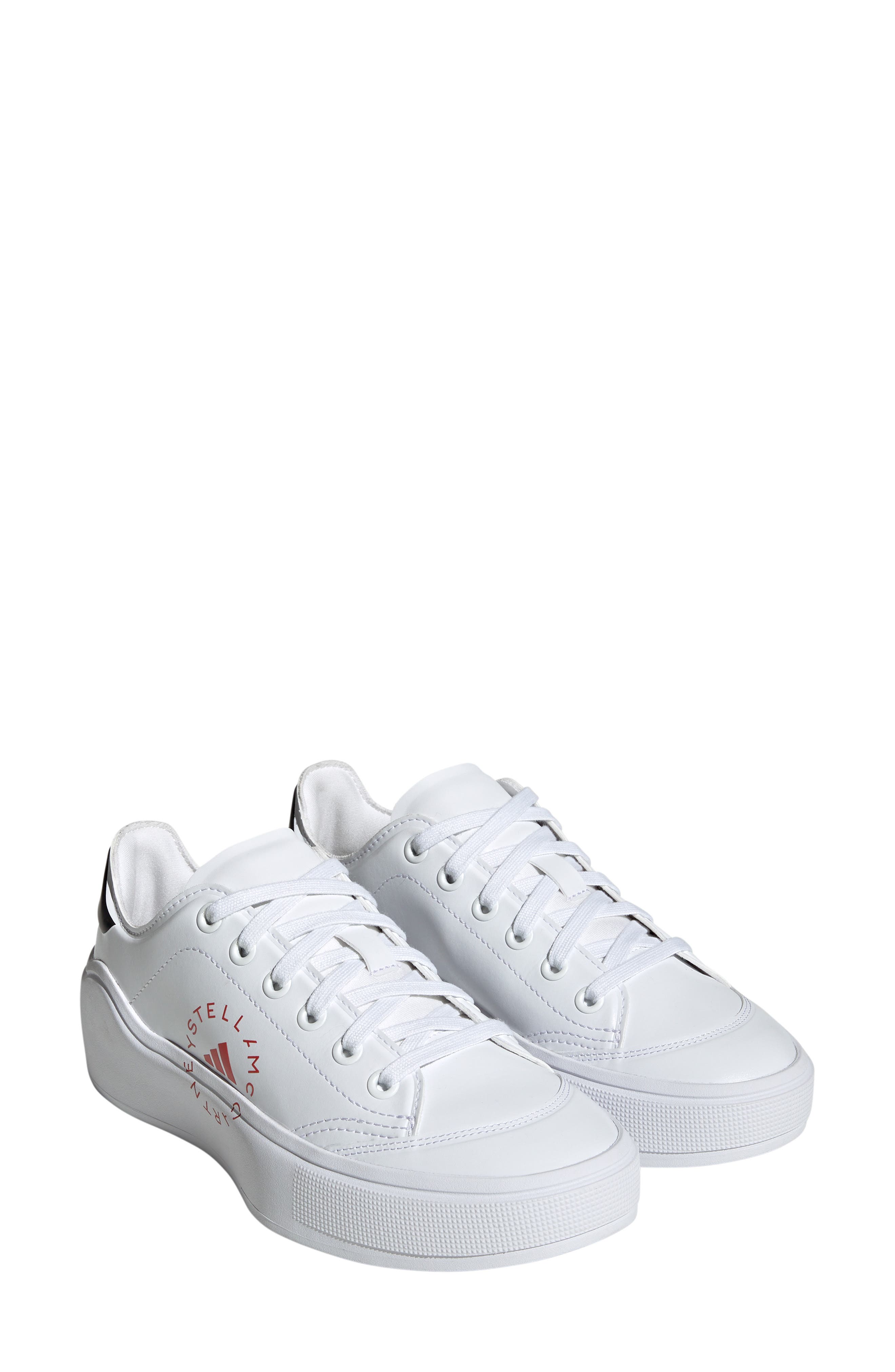 adidas Stella McCartney Court Tennis Sneaker, Main, color, 