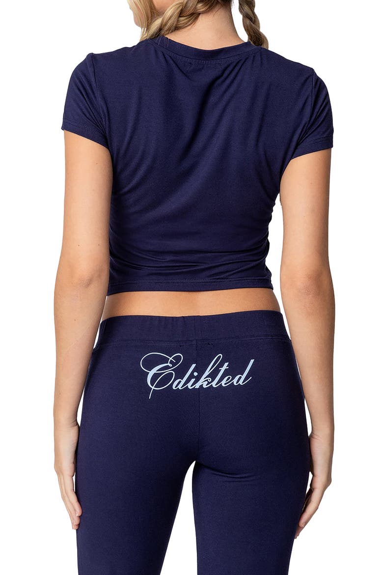 So Edikted Baby Tee, Alternate, color, NAVY