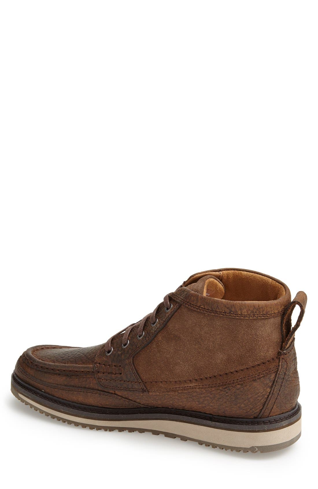 'Lookout' Moc Toe Boot, Alternate, color, BROWN