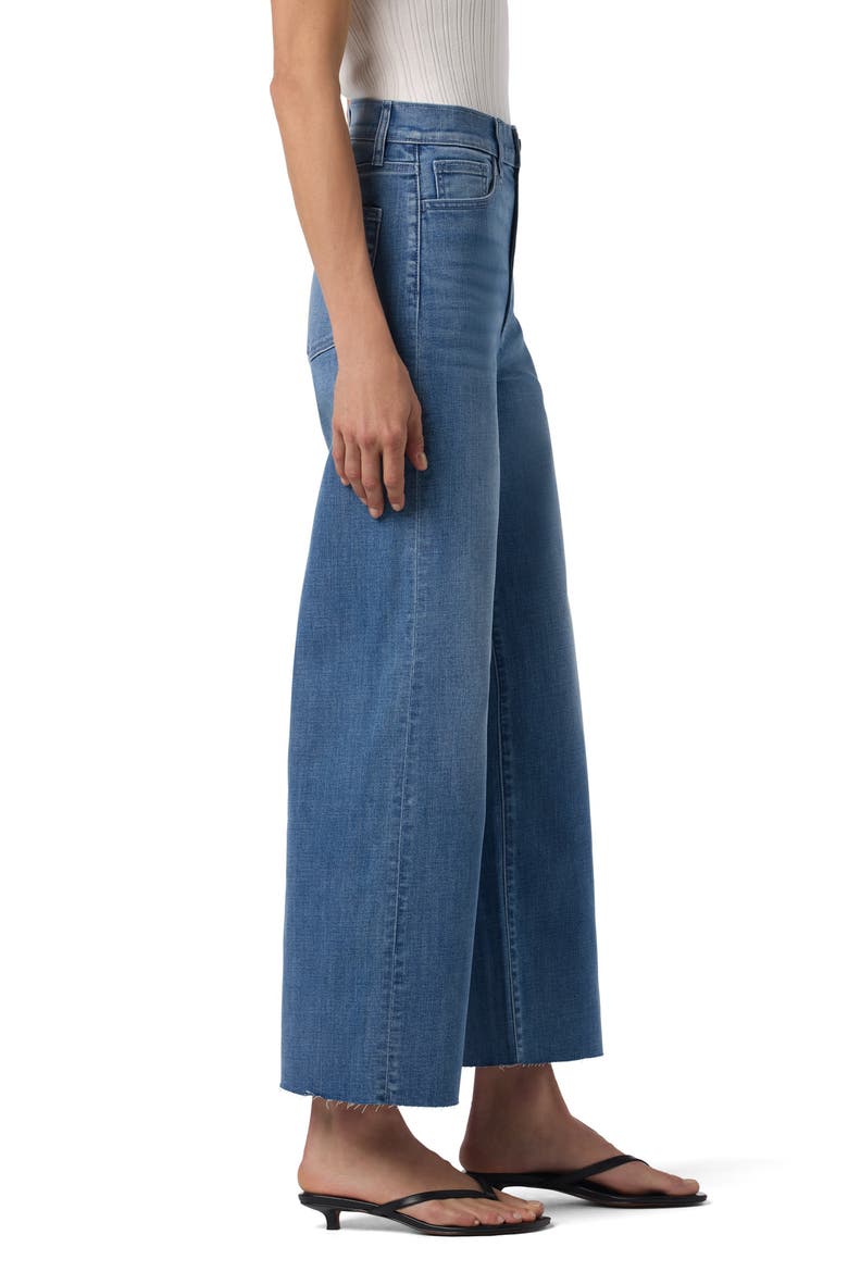 Raw Hem Ankle Wide Leg Jeans, Alternate, color, CYRENE