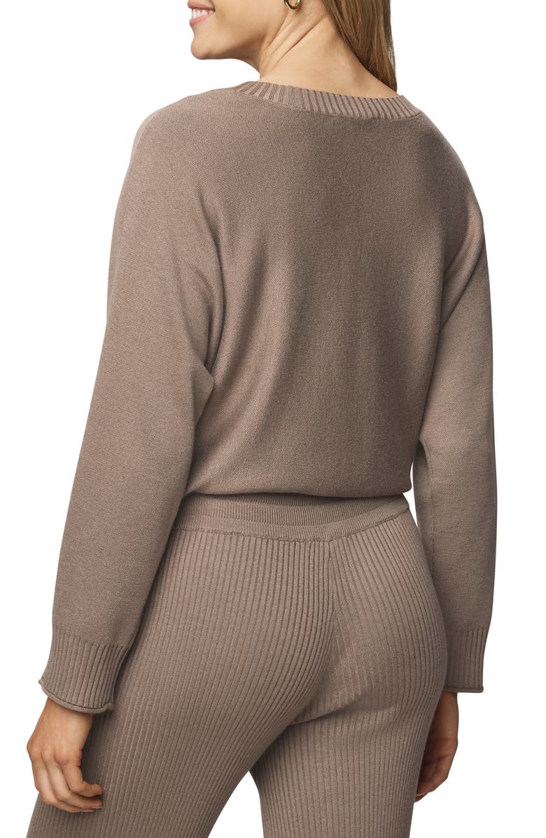 Splendid Georgie Pullover Sweater, Alternate, color, Cedar Brown