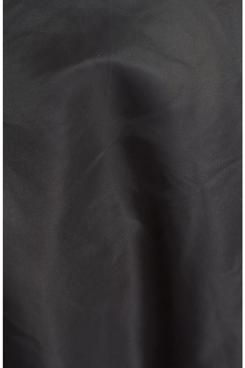 Oversize Nylon Bomber Jacket, Alternate, color, BLACK