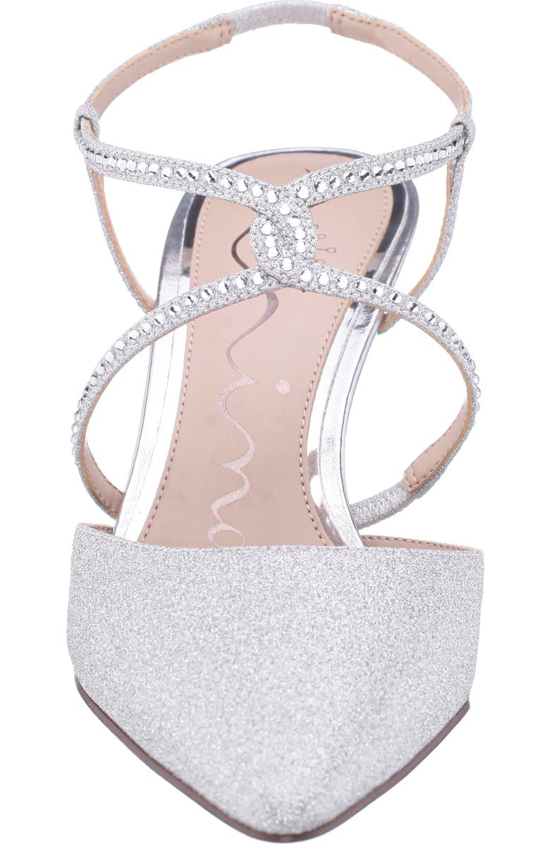 Nina Nichelle Strappy Slingback Pump, Alternate, color, Silver
