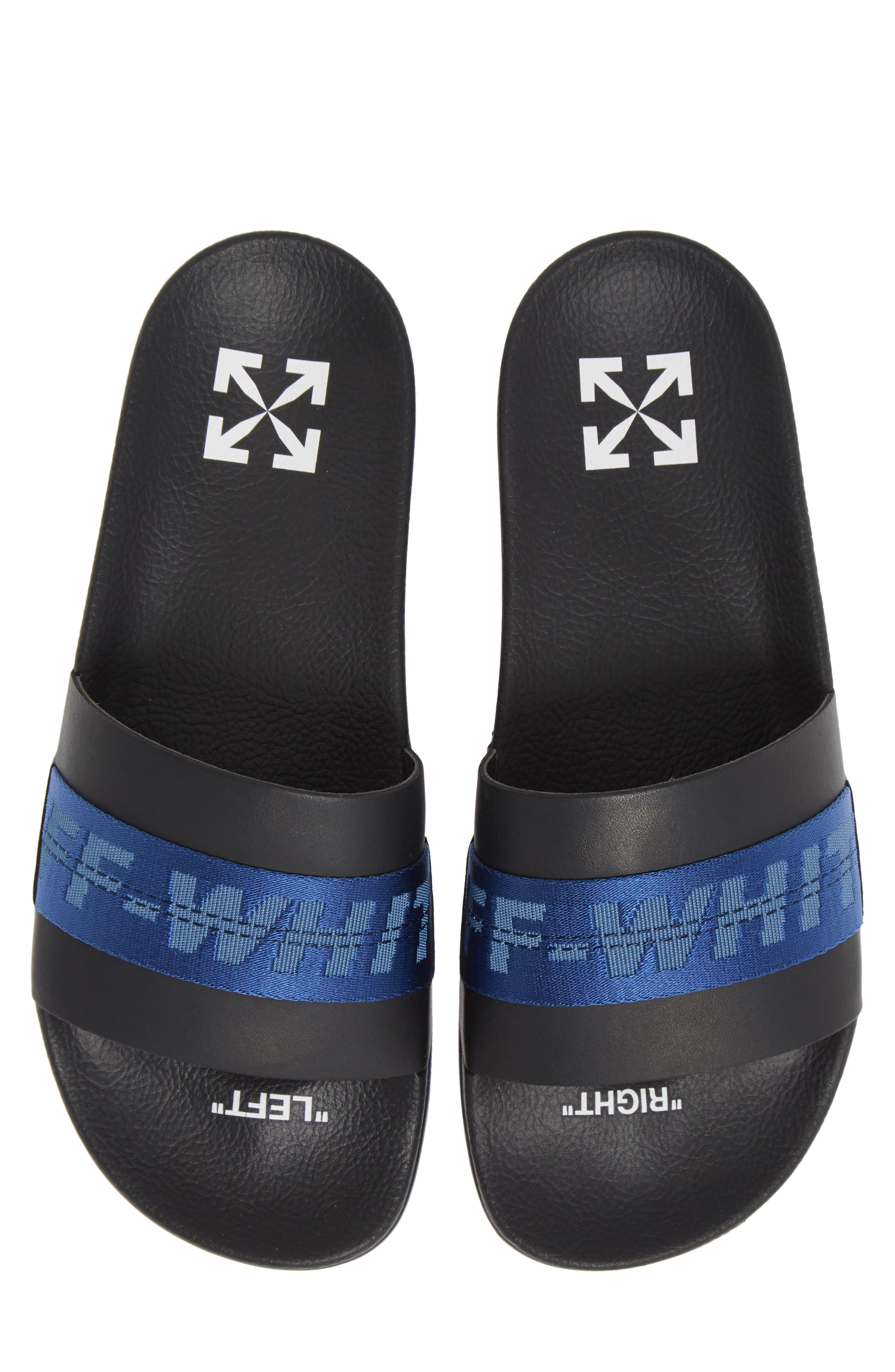 Off-White Industrial Logo Slide Sandal, Alternate, color, 