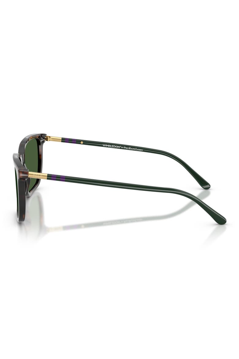 PH4226 56mm Pillow Sunglasses, Alternate, color, DARK HAVANA / BOTTLE GREEN