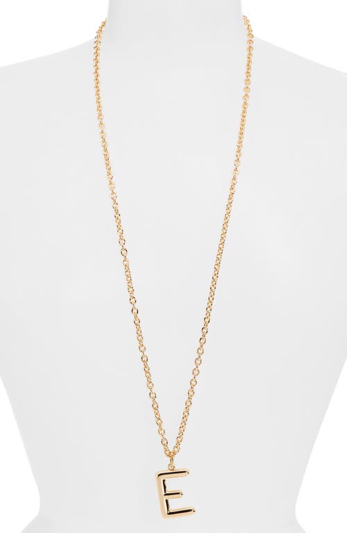 Roxanne Assoulin The Big Puffy Initial Pendant Necklace In Brown