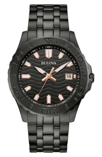 Bulova Bracelet Watch, 44mm In Black