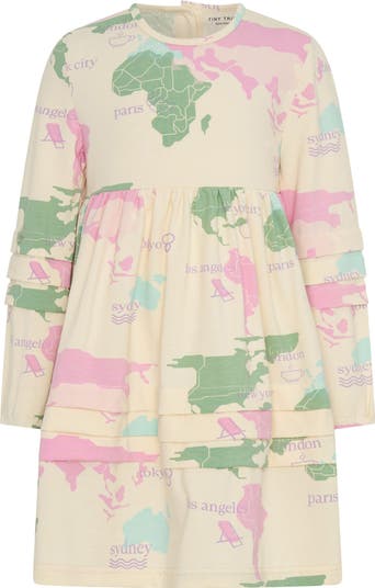 Kids' World Tour Stretch Cotton Dress