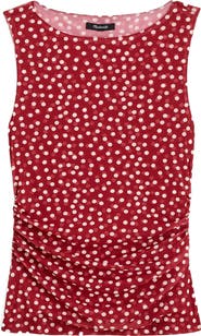 Madewell Cinched Double Layer Mesh Top