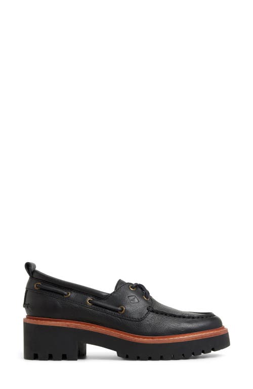 Sperry Top-sider® Authentic Original 3-eye Lug Sole Boat Shoe In Black