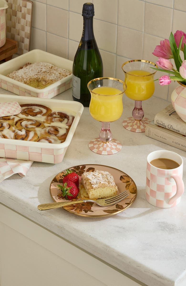 MACKENZIE CHILDS Wild Rose Mauve Salad Plate, Alternate, color, Mauve