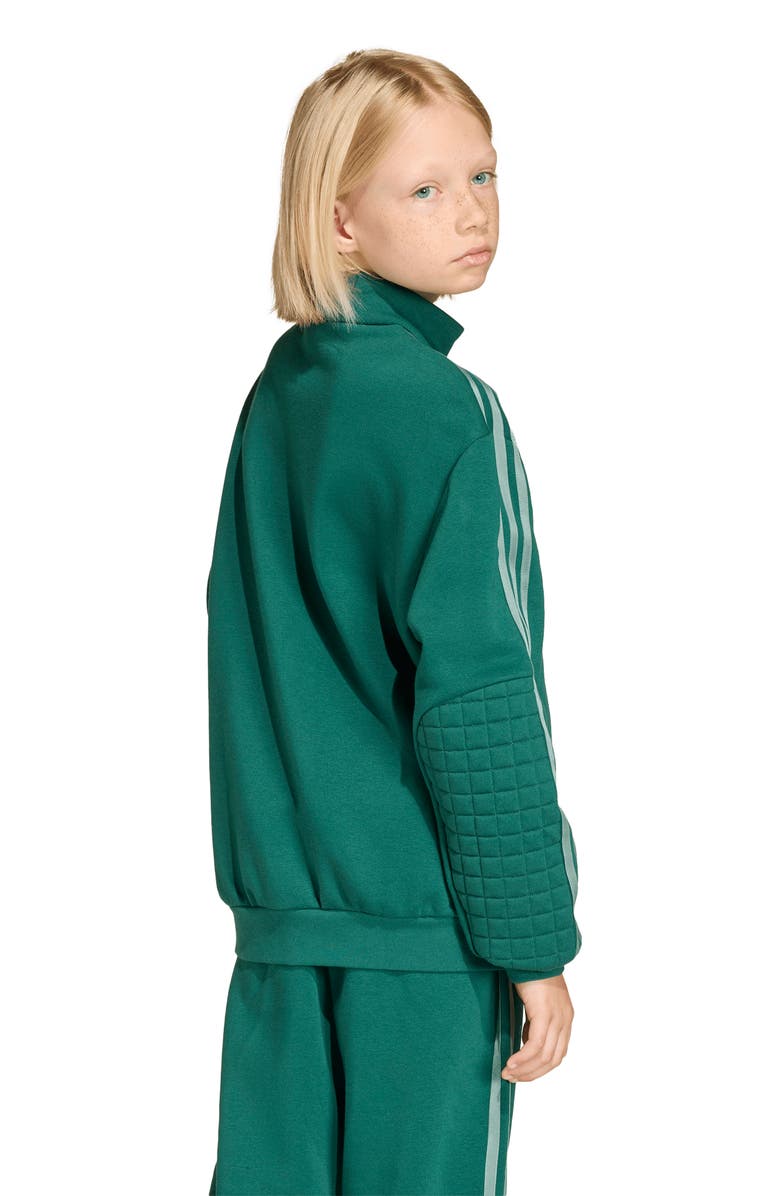 adidas Originals Kids' Minecraft Half Zip Sweatshirt, Alternate, color, Collegiate Green