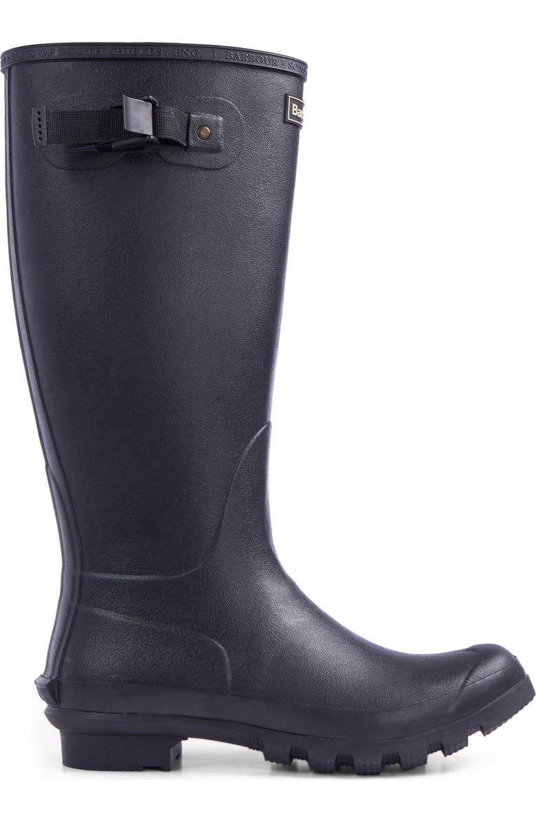 Barbour Bede Rain Boot, Alternate, color, Black