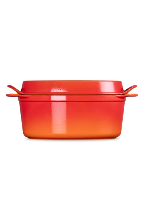 Le Creuset Enamel Cast Iron Doufeu In Orange