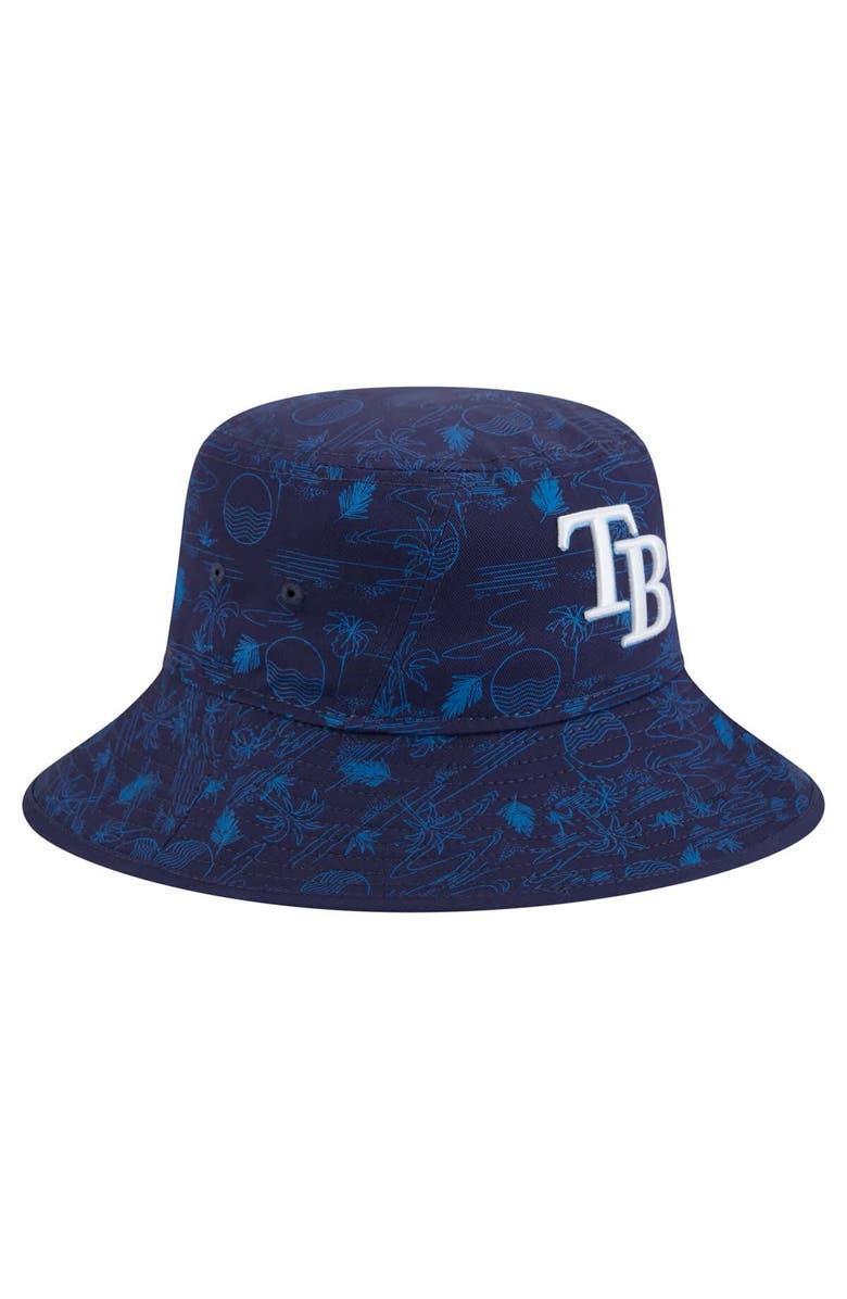 New Era Men's New Era Navy Tampa Bay Rays 2025 Spring Training All Over Print Bucket Hat, Alternate, color, Navy