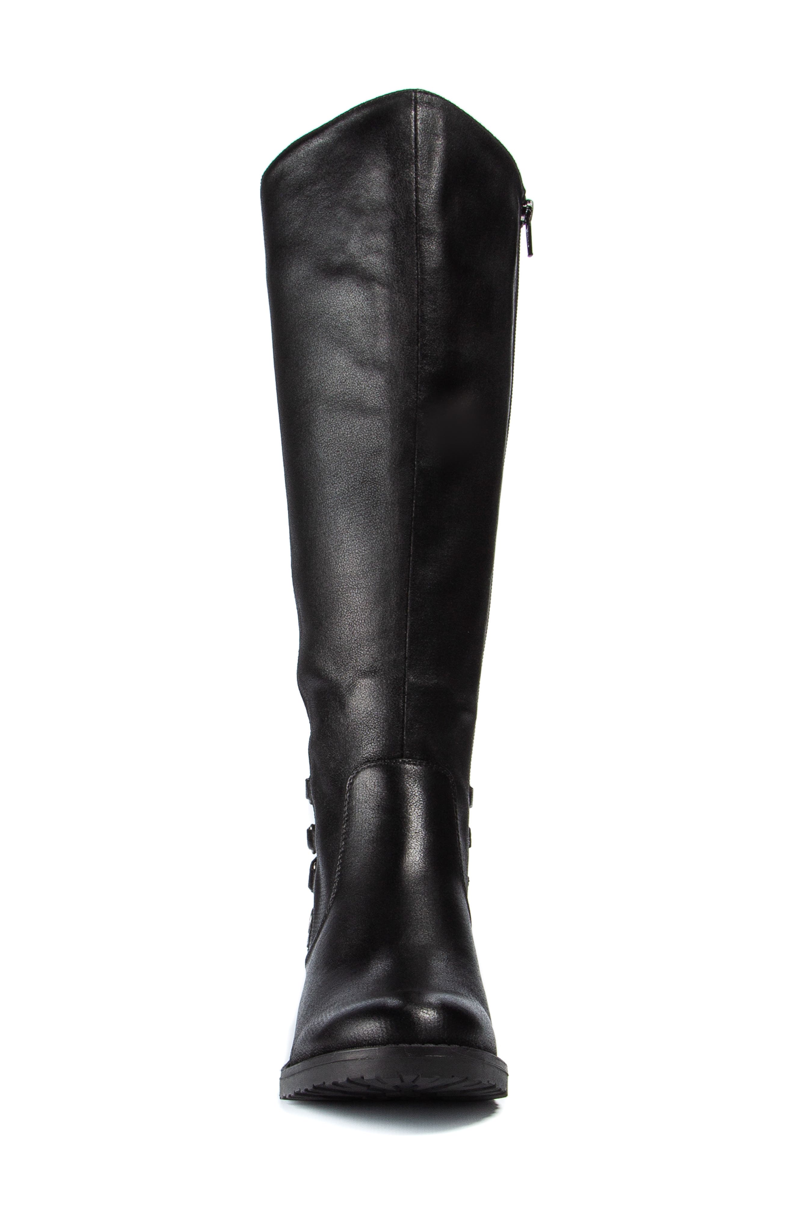 Ornella Riding Boot, Alternate, color, BLACK
