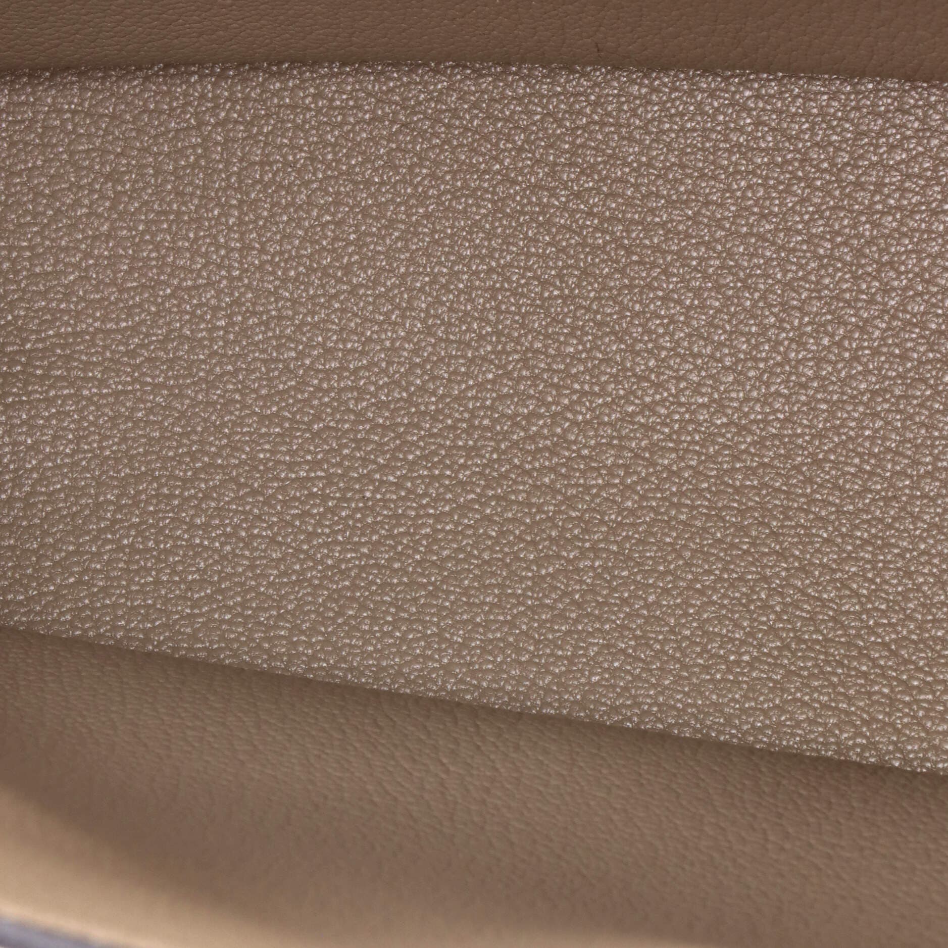 Pre-Owned Hermes Etribelt Bag Togo, Alternate, color, Gris Tourterelle