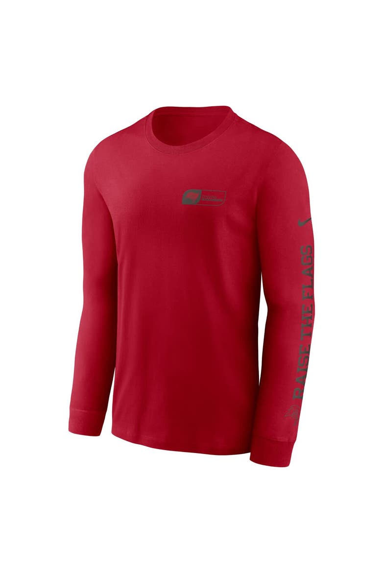 Men's Nike Red Tampa Bay Buccaneers All Out Long Sleeve T-Shirt, Alternate, color, Red