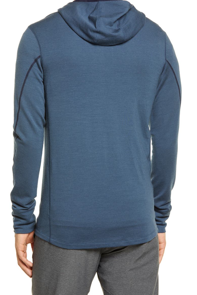 Quantum II Zip Hoodie, Alternate, color, SERENE BLUE