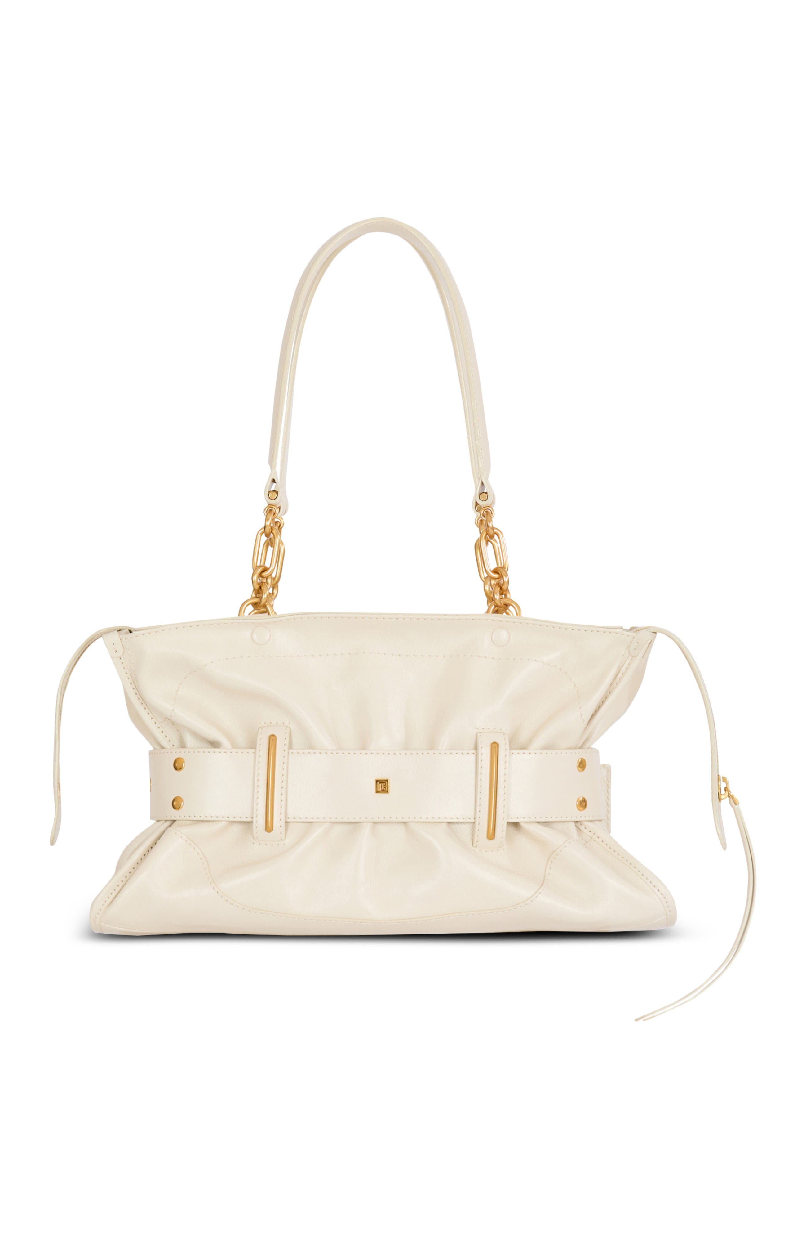 Balmain Buffalo leather Anthem bag, Alternate, color, White