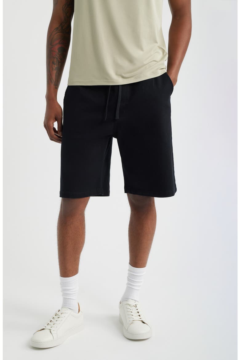 Peninsula Forever Drawstring Shorts, Main, color, BLACK