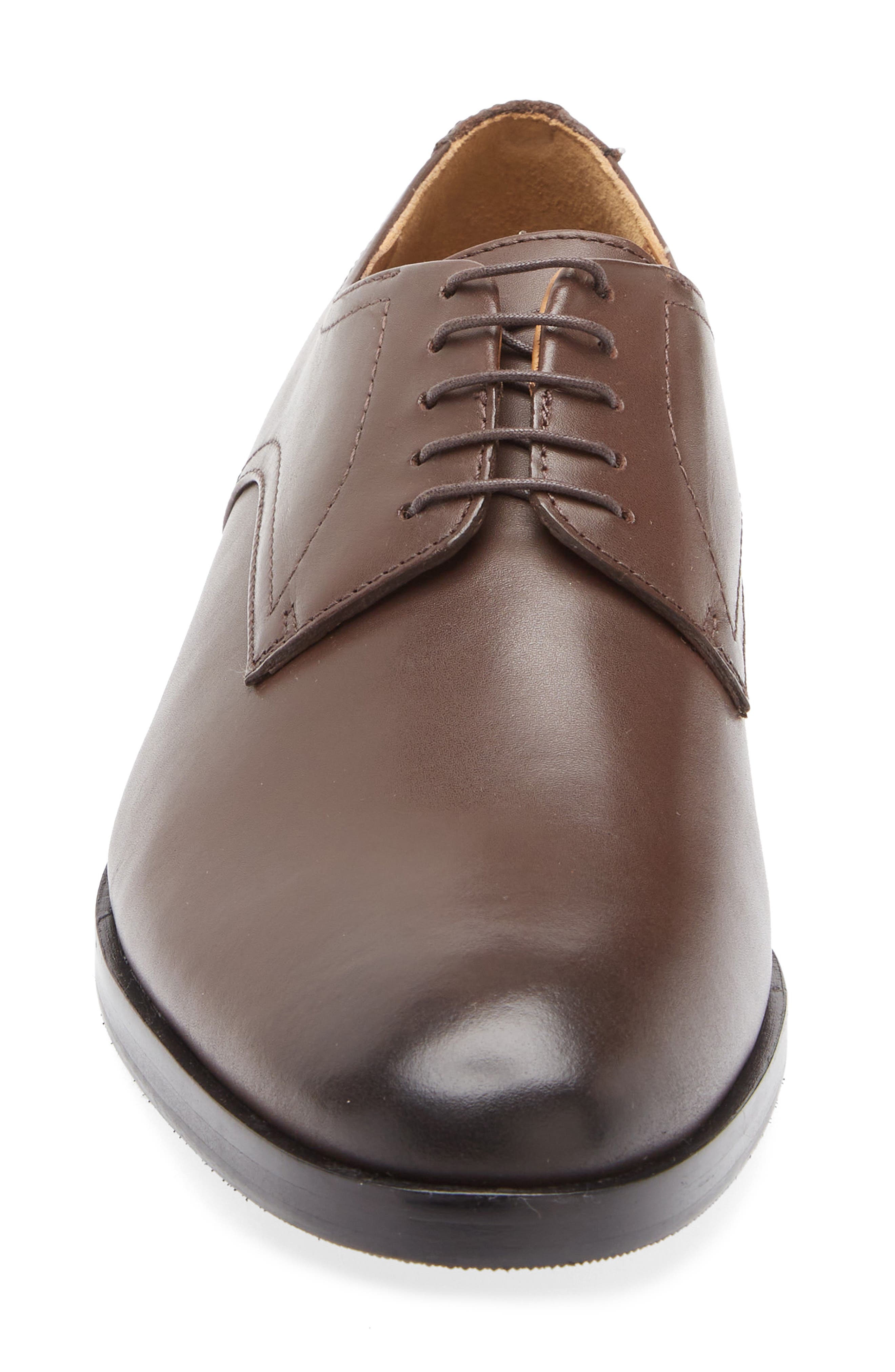BOSS Modern Derby, Alternate, color, Dark Brown
