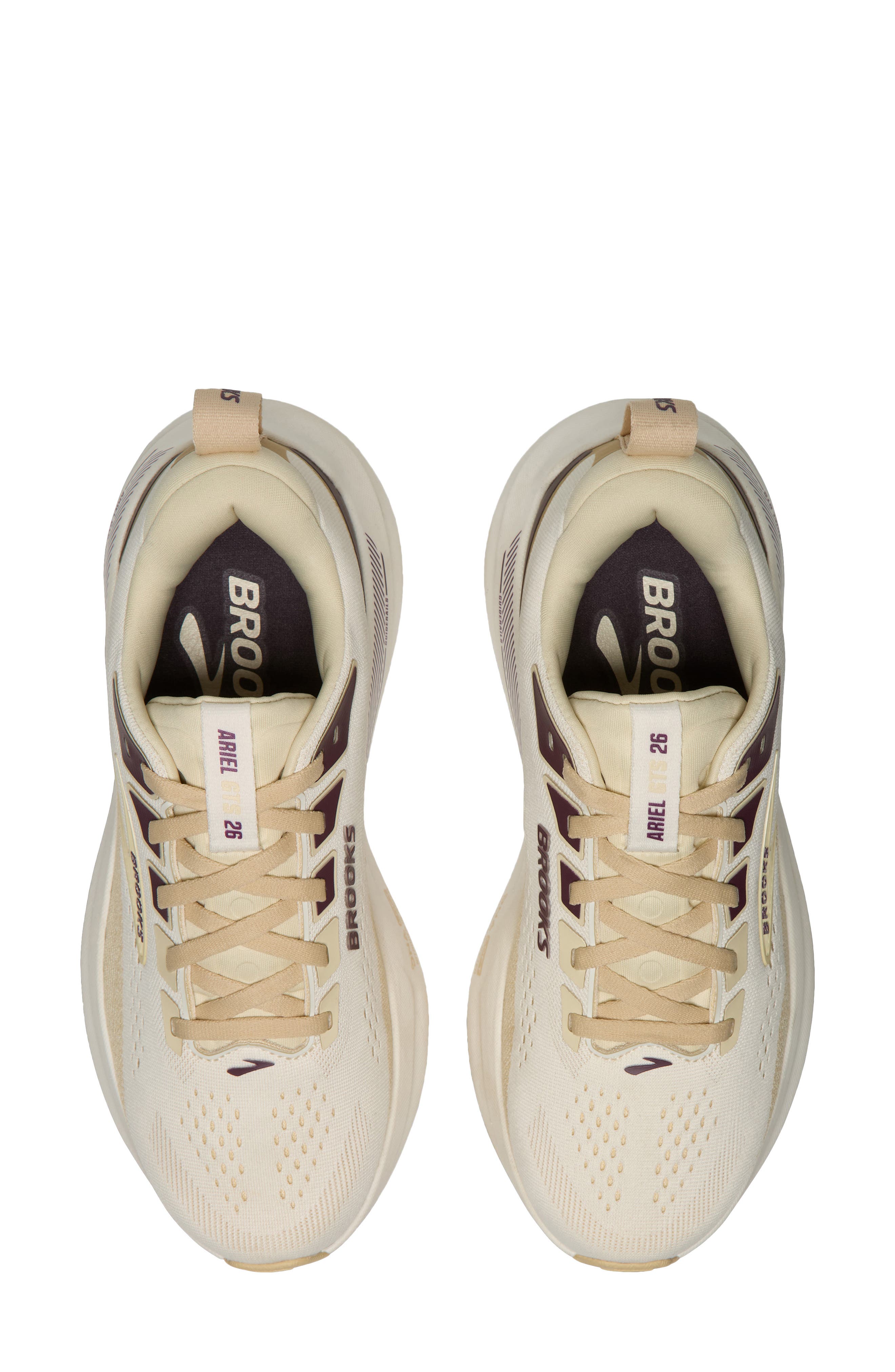 Ariel GTS 26 Running Shoe, Alternate, color, COCONUT/ SAND/ POTENT PURPLE