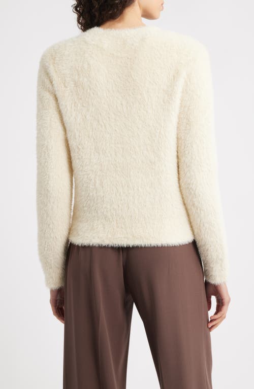 Kobi Halperin Thomas Fuzzy Crewneck Sweater In White
