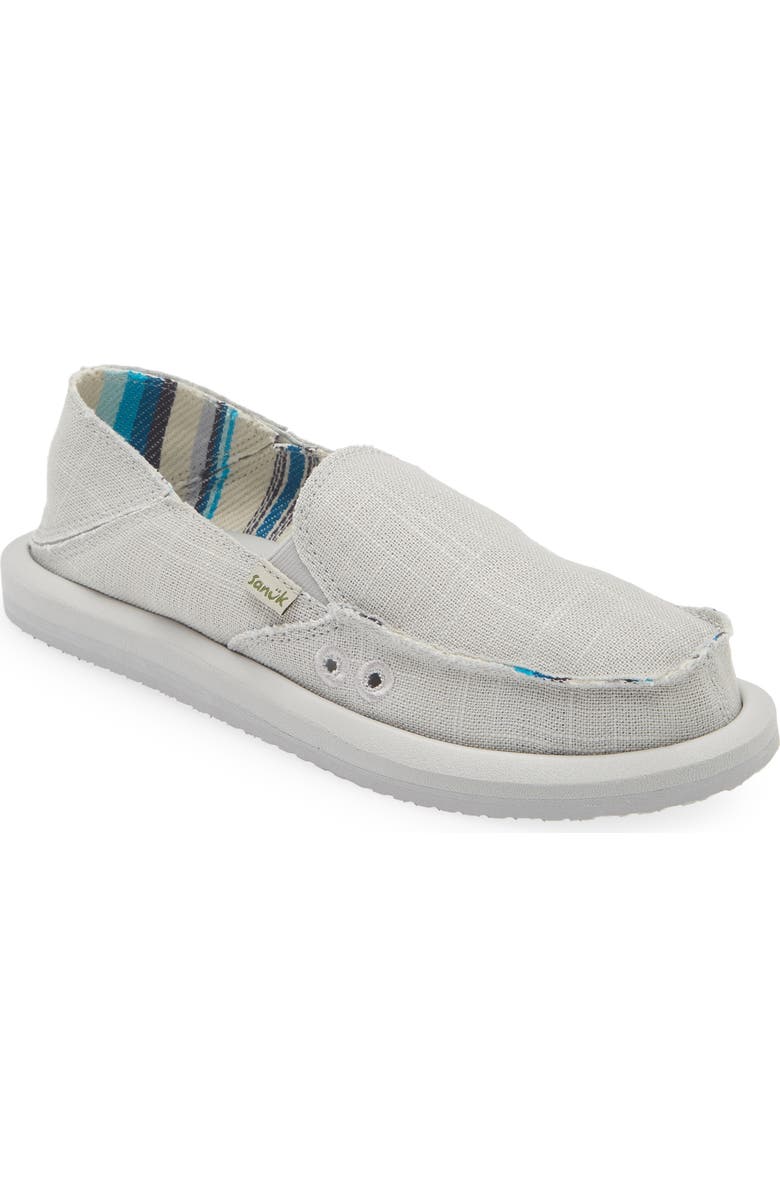 Sanuk Donna Convertible Hemp Slip-On Shoe, Main, color,