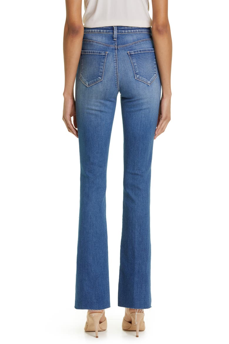 Ruth Raw Hem Straight Leg Jeans, Alternate, color, CAMBRIDGE