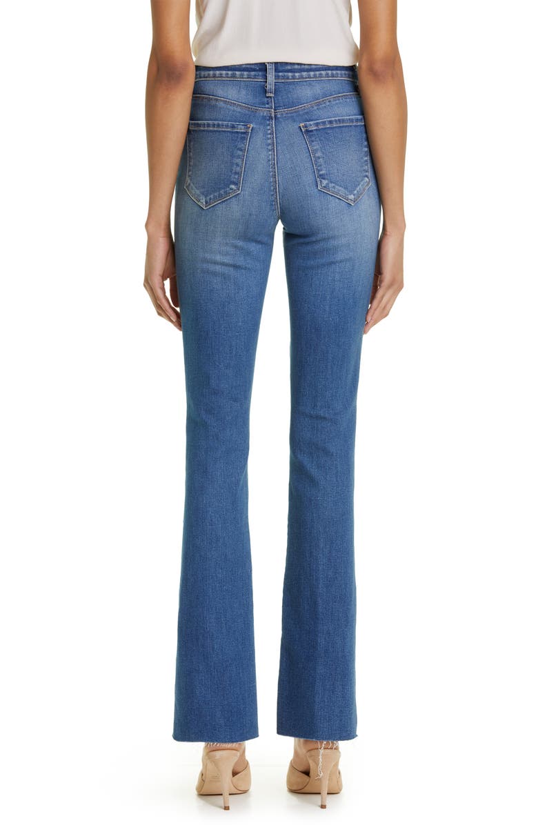L'AGENCE Ruth Raw Hem Straight Leg Jeans, Alternate, color, 