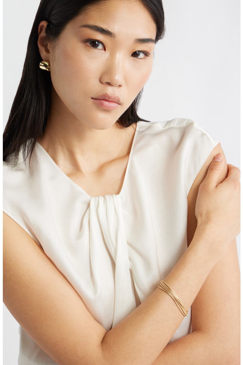 Demi Fine Wide Huggie Hoop Earrings, Alternate, color, 14K GOLD PLATED
