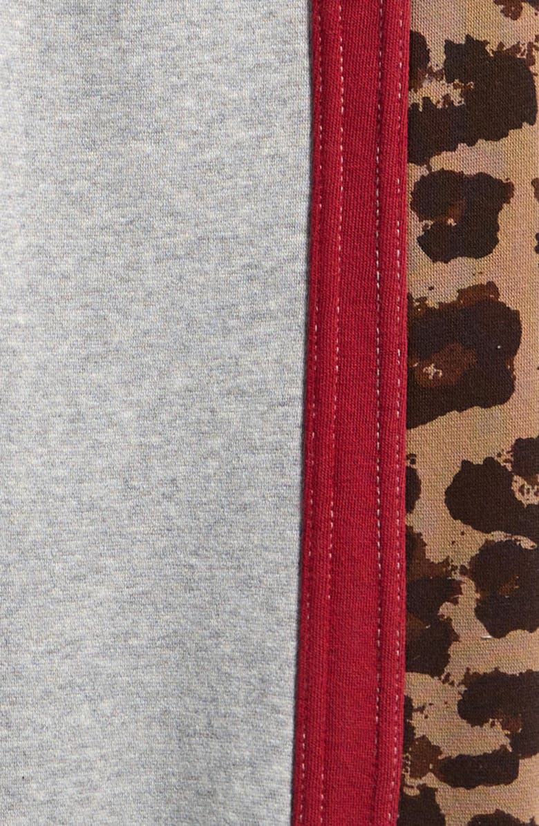 Vintage Havana Leopard Stripe Cotton Joggers, Alternate, color, Classic Grey