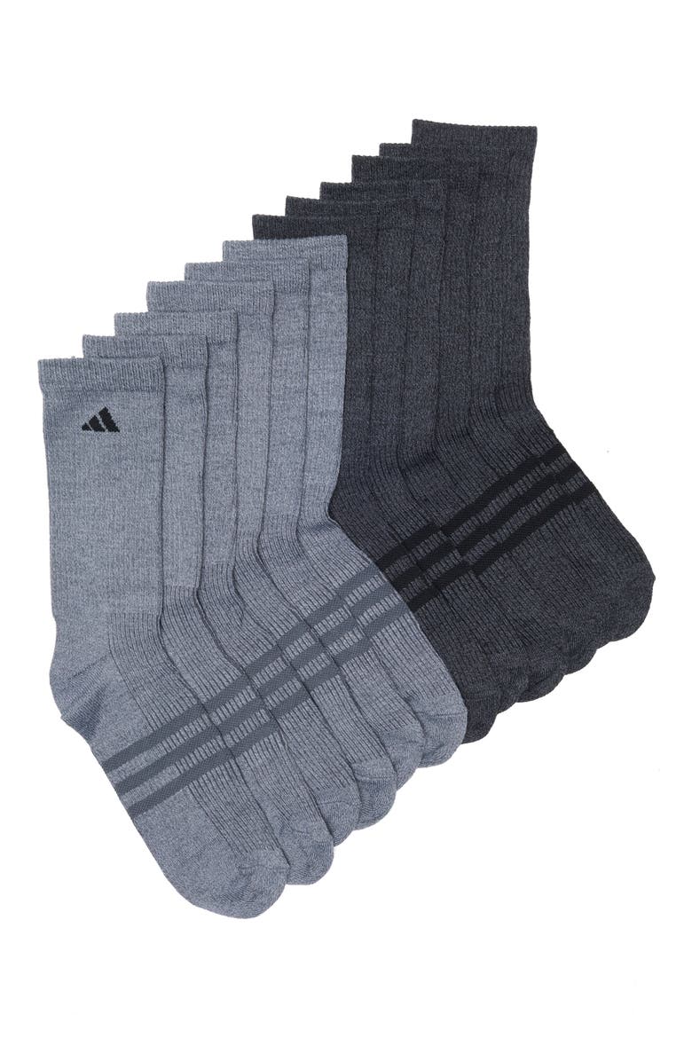 Superlite 3.0 6-Pack Crew Socks, Main, color, ONIX GREY/ BLACK