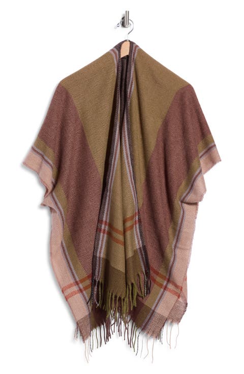 Feather Soft Large Stripe Ruana