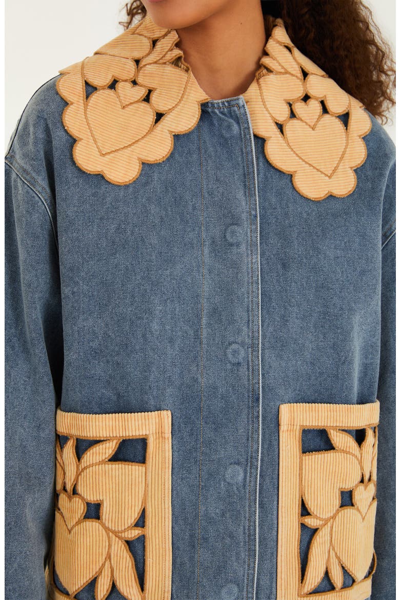 Richelieu Denim Barn Jacket, Alternate, color, DENIM