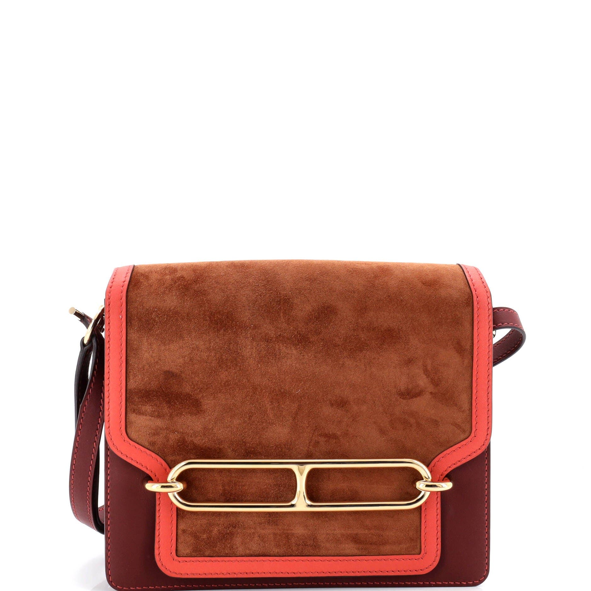 Pre-Owned Hermes Roulis Bag Doblis and Sombrero 23, Main, color, Rouge H/Sanguine/Fauve