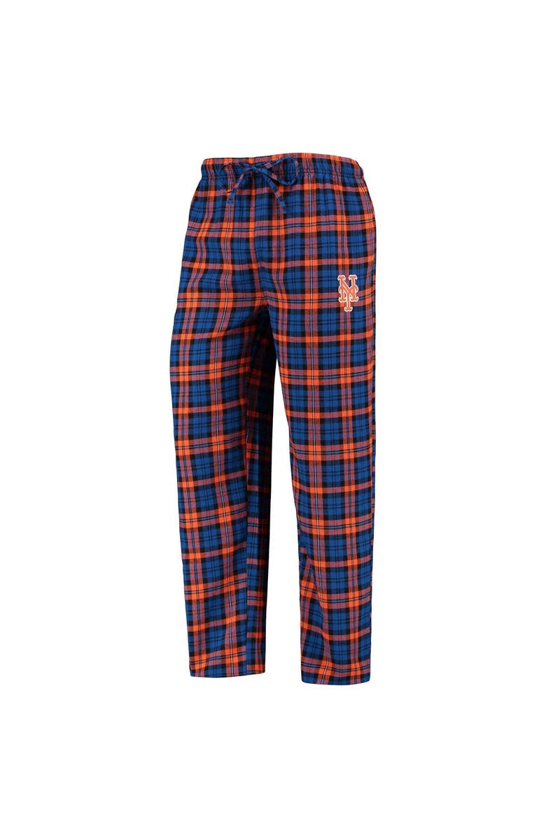 CONCEPTS SPORT Men's Concepts Sport Royal/Orange New York Mets Lodge T-Shirt & Pants Sleep Set, Alternate, color, 
