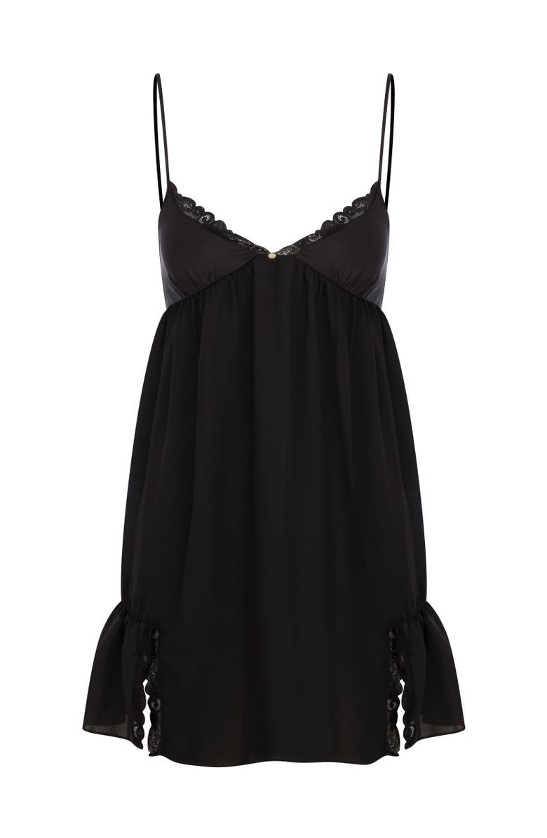 House Of Silk Audrey Babydoll, Alternate, color, Black