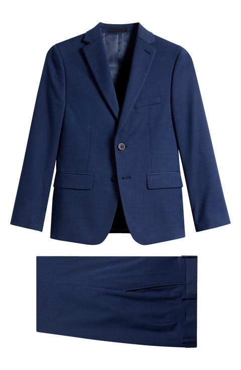 Kids' Micro Check Two-Piece Suit