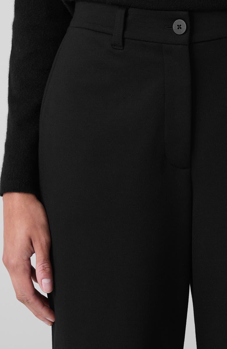 Eileen Fisher Washable Flex Ponte Wide Leg Pants, Alternate, color, Black